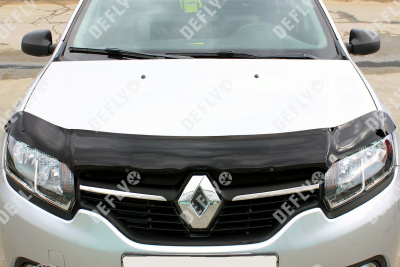 Дефлектор капота Renault Logan (L52), 2013-2022