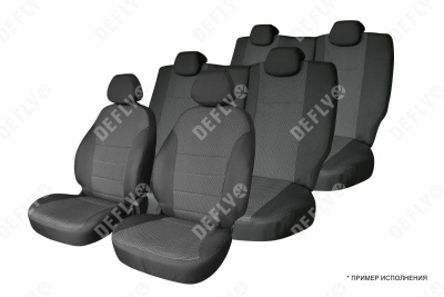 Чехлы на сиденья Mitsubishi Delica, 1997-2007, 7 мест, жаккард 