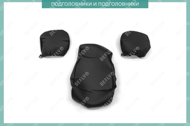 Чехлы на сиденья Sollers Argo, 2022-н.в., экокожа черная