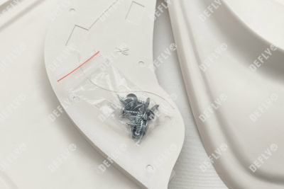 Брызговики универсальные белые, комплект