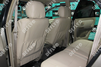 Чехлы на сиденья Toyota Harrier (XU10), 1997-2003, экокожа бежевая