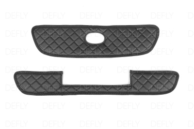 Утеплитель радиатора для Toyota Ipsum (SXM10), 1998-2001, рестайлинг, экокожа черная 