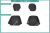 Чехлы на сиденья Chevrolet Niva, 2002-2013, экокожа черная/жаккард 