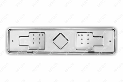 Рамка для номера автомобиля из нержавеющей стали, 2 шт 