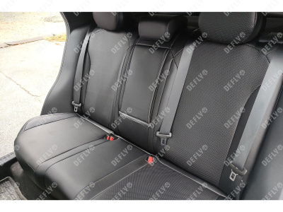 Чехлы на сиденья Geely Coolray, 2022-н.в., рестайлинг, экокожа черная