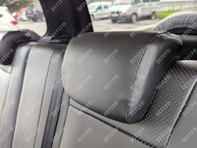 Чехлы на сиденья Лада Нива Тревел, 2020-н.в., экокожа черная