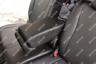 Чехлы на сиденья Toyota Wish (XE20), 2009-2017, 7 мест, экокожа черная