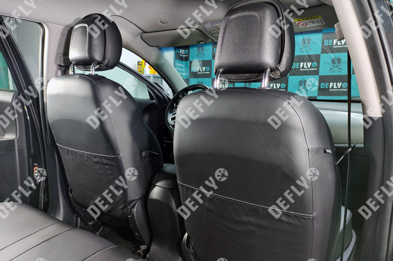 Чехлы на сиденья Kia Sportage (SL), 2010-2016, экокожа черная