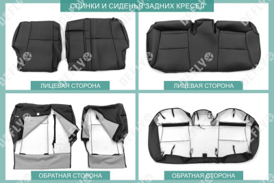Чехлы на сиденья Hyundai Creta (SU2), 2020-2022, экокожа черная