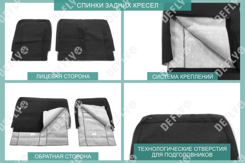 Чехлы на сиденья Renault Sandero Stepway, 2014-2022, жаккард 