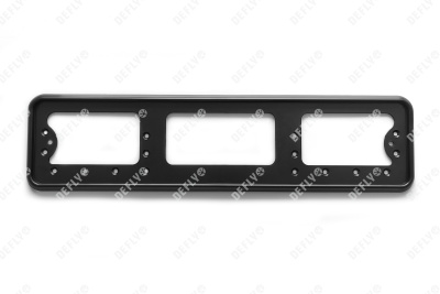 Рамка для номера автомобиля, пластиковая, черная