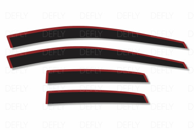 Дефлекторы окон 2D Nissan Note (E13), 2020-н.в., комплект 4 шт.