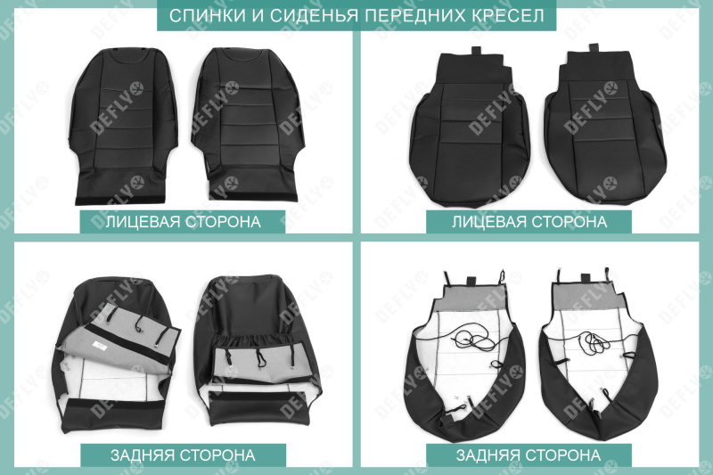 Чехлы на сиденья Nissan Note (E11), 2005-2007, правый руль, спинка 2 ряда раздельная, экокожа черная