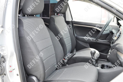 Чехлы на сиденья Lada Vesta, 2015-н.в., седан, задний ряд 60/40, жаккард 