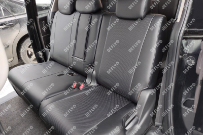 Чехлы на сиденья Honda Freed (GB5-GB8), 2016-2024, 7 мест, экокожа черная