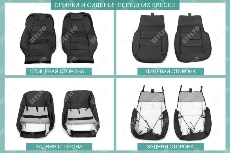 Чехлы на сиденья Mazda CX-5 (KF), 2016-н.в., экокожа черная
