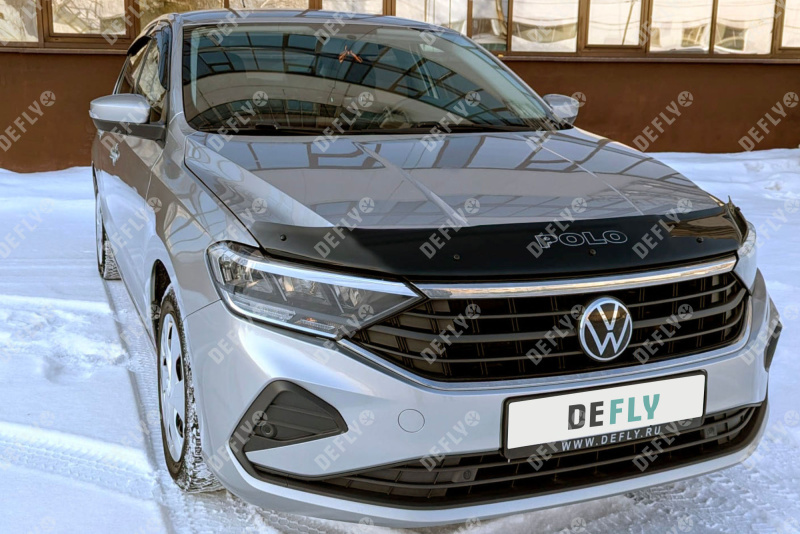 Дефлектор капота NEOFIX Volkswagen Polo, 2020-2022, лифтбек
