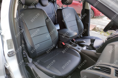 Чехлы на сиденья Ford Focus 3, 2010-2019, Trend Sport, Titanium, экокожа черная