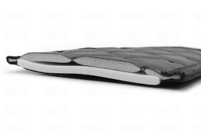 Утеплитель радиатора для Honda Fit (GE, GP), 2010-2013, рестайлинг, экокожа черная 