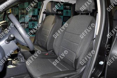 Чехлы на сиденья Renault Duster (HS), 2015-2021, Expression, Privilege, передний ряд, жаккард 