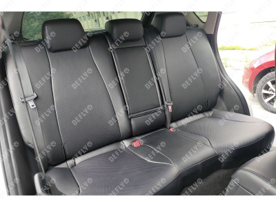 Чехлы на сиденья Mazda CX-5 (KF), 2016-н.в., экокожа черная