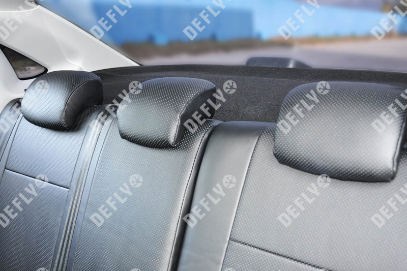 Чехлы на сиденья Лада Веста, 2015-н.в., седан, задний ряд 60/40, экокожа черная