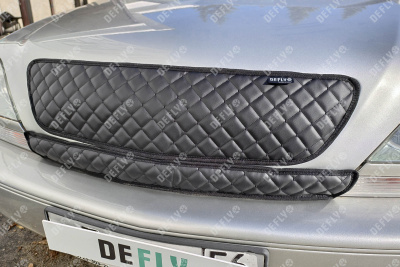 Утеплитель радиатора для Toyota Harrier, Lexus RX300 (XU10), 1997-2003, экокожа черная