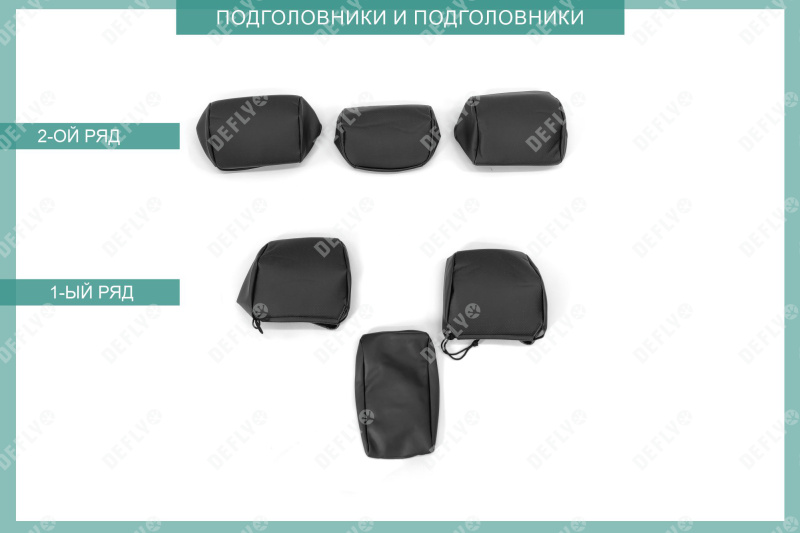 Чехлы на сиденья Volkswagen Jetta (A6), 2010-2019, без подлокотника второго ряда, экокожа черная