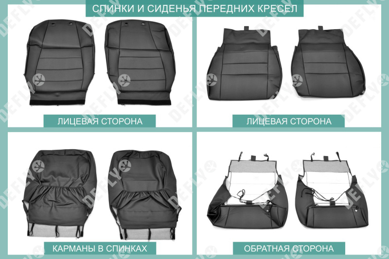 Чехлы на сиденья Toyota Mark II (X90), 1992-1996, экокожа черная
