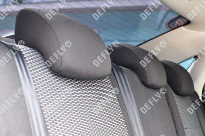 Чехлы на сиденья Lada Vesta, 2015-н.в., седан, задний ряд 60/40, жаккард 