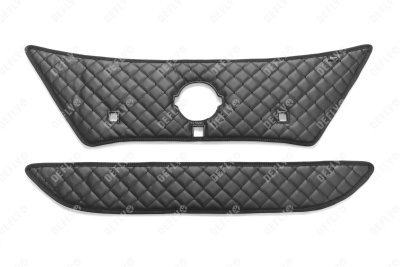 Утеплитель радиатора для Nissan Note (E13), 2020-2023, экокожа черная 