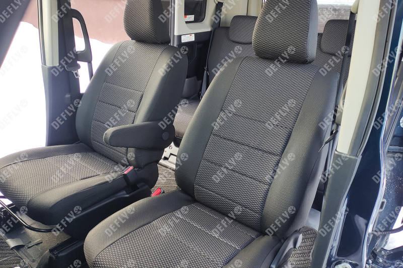 Чехлы на сиденья Toyota Tank/Roomy, Daihatsu Thor, Subaru Justy, 2016-2020, без спинок-столиков, жаккард