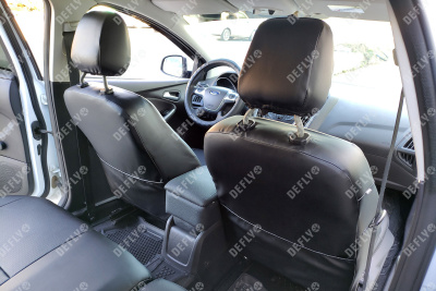 Чехлы на сиденья Ford Focus 3, 2010-2019, Trend Sport, Titanium, экокожа черная