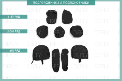 Чехлы на сиденья Toyota Wish (XE10), 2003-2009, 7 мест, жаккард