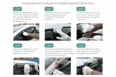 Дефлекторы окон BigSize ГАЗ ГАЗель Бизнес, Соболь,1994-н.в. 