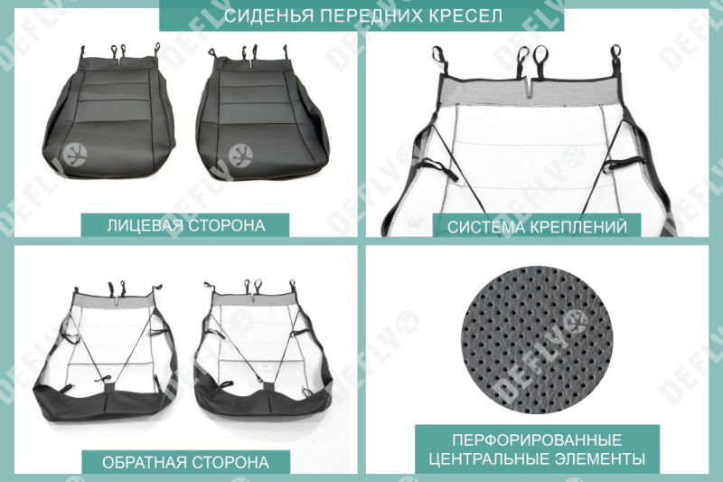 Чехлы на сиденья Hyundai Creta (GS), 2015-2021, экокожа черная