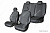 Чехлы на сиденья Chevrolet Niva, 2002-2014, экокожа черная/жаккард 