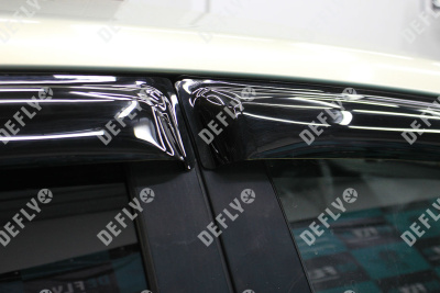 Дефлекторы окон Toyota Avensis (T250), 2003-2010, седан 