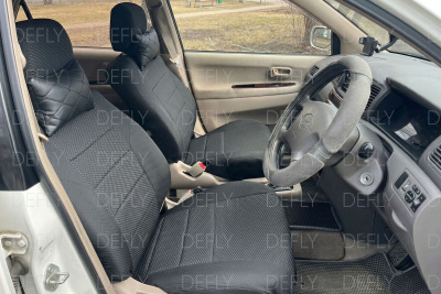 Чехлы на сиденья Toyota Ipsum/Gaia (SXM10), 1996-2004, 7 мест, 3 ряд раздельный, жаккард 
