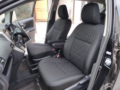 Чехлы на сиденья Toyota Wish (XE20), 2009-2017, 7 мест, жаккард премиум