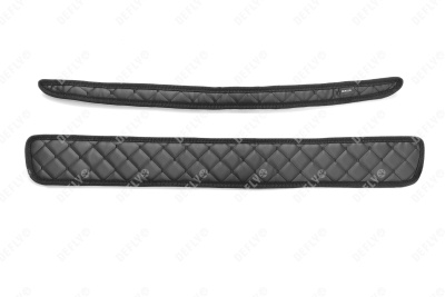 Утеплитель радиатора для Toyota Wish (XE10), 2003-2005, экокожа черная 