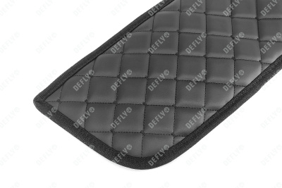 Утеплитель радиатора для Nissan Qashqai (J10), 2006-2010, экокожа черная 