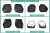 Чехлы на сиденья Toyota Avensis (T250), 2003-2008, cедан, задний ряд 60/40, экокожа черная
