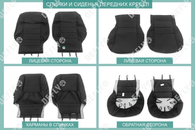 Чехлы на сиденья Toyota Highlander (XU20), 2000-2003, жаккард 