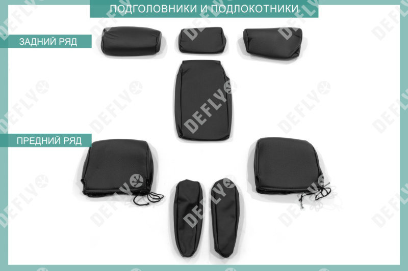 Чехлы на сиденья Lexus RX300 (XU10), 1998-2001, США, экокожа черная