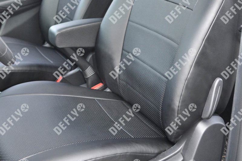 Чехлы на сиденья Лада Веста, 2015-н.в., седан, задний ряд 60/40, экокожа черная