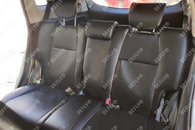 Чехлы на сиденья Honda Shuttle, 2015-2022, экокожа черная