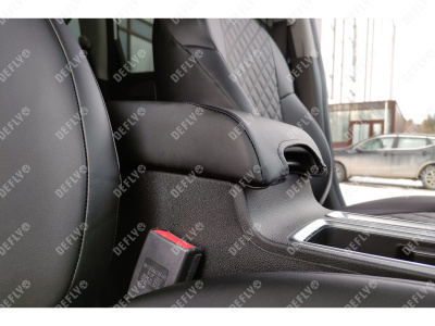 Чехлы на сиденья Haval M6, 2021-н.в., экокожа черная/ромб перфорация