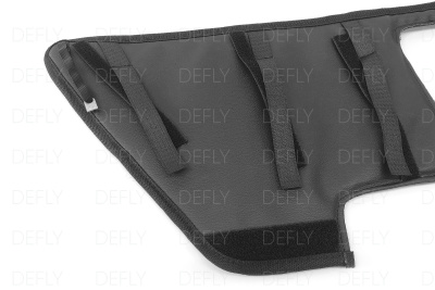 Утеплитель радиатора для Toyota Premio (T260), 2016-2021, 2-й рестайлинг, экокожа черная 