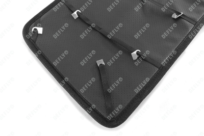 Утеплитель радиатора для Toyota Land Cruiser Prado (J150), 2009-2013, экокожа черная 